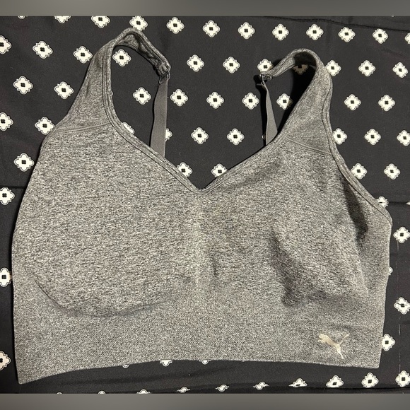 Puma Other - Puma Gray Seamless Sports Bra with Wide Straps- size m